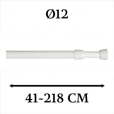 Portavisillo extensible autofijable ø12