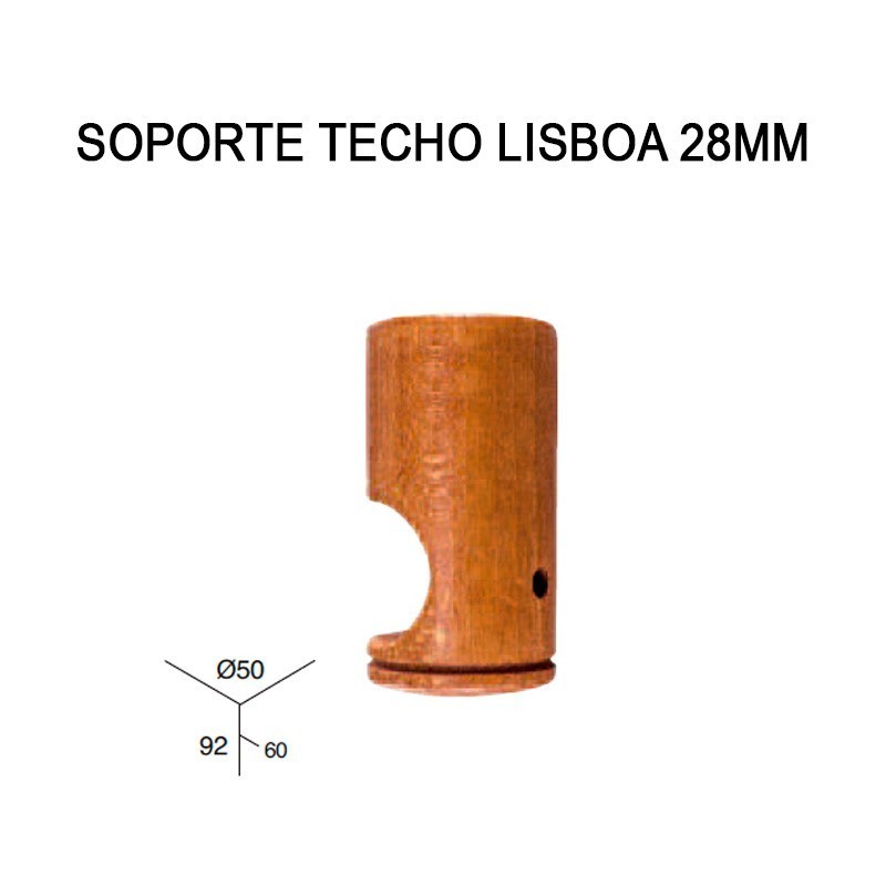 SOPORTE TECHO LISBOA 28MM